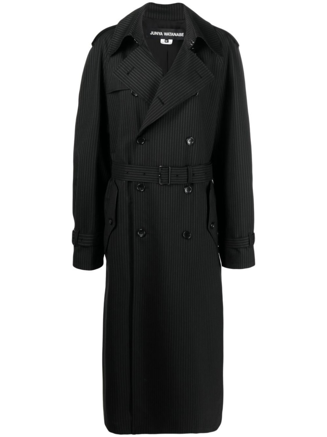 

Junya Watanabe двубортный тренч с поясом, черный