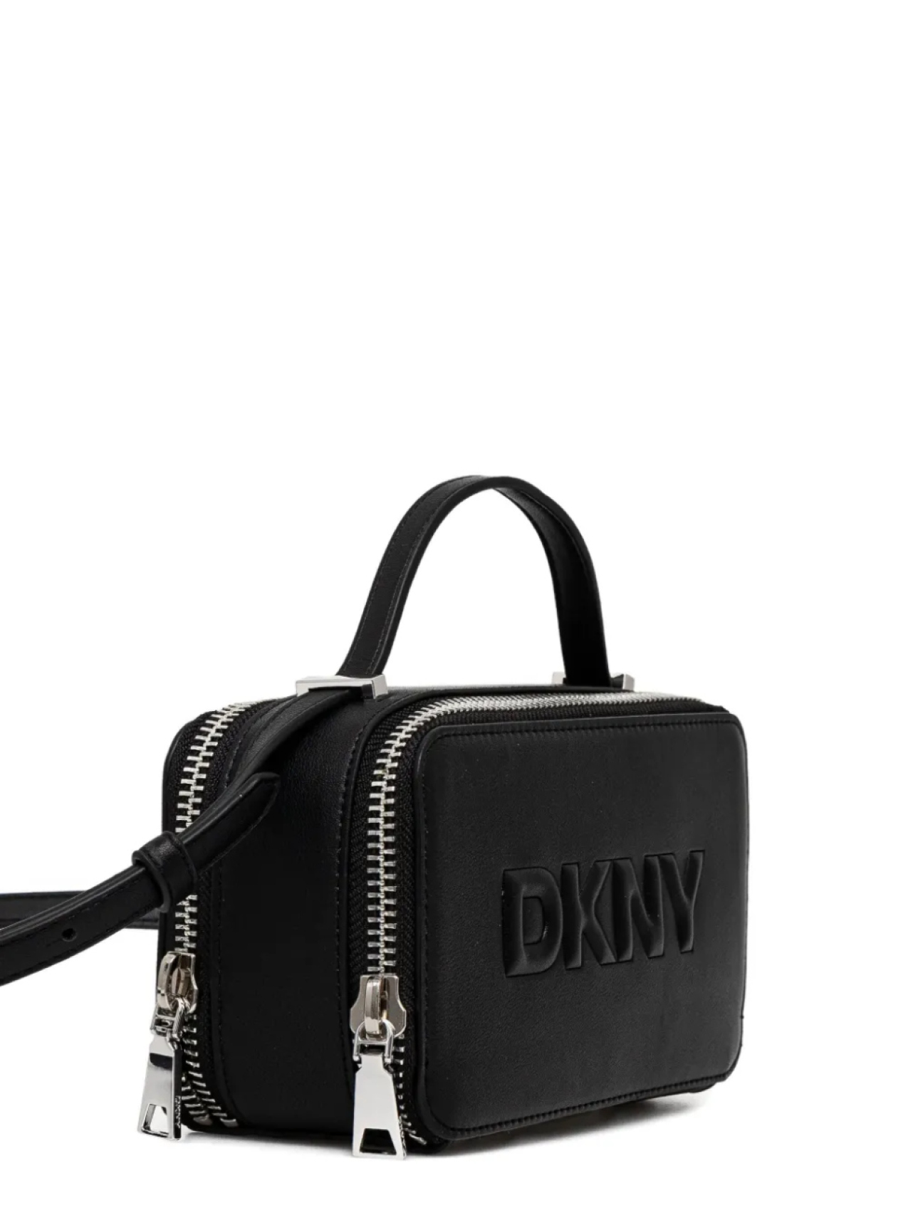 

Сумка через плечо с тисненым логотипом DKNY, черный