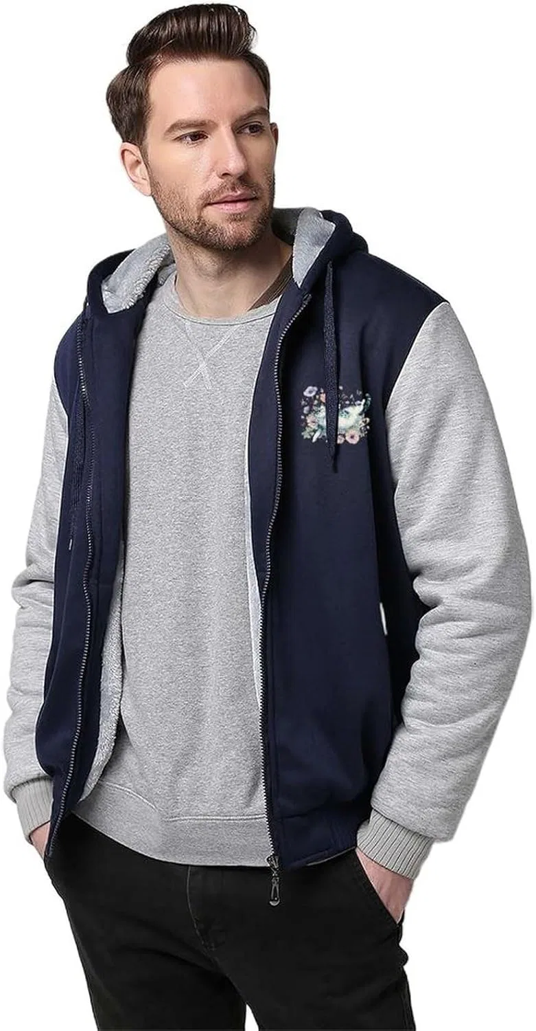 Толстовка на молнии с капюшоном Wildflowers Lazy Cat, Light Gray