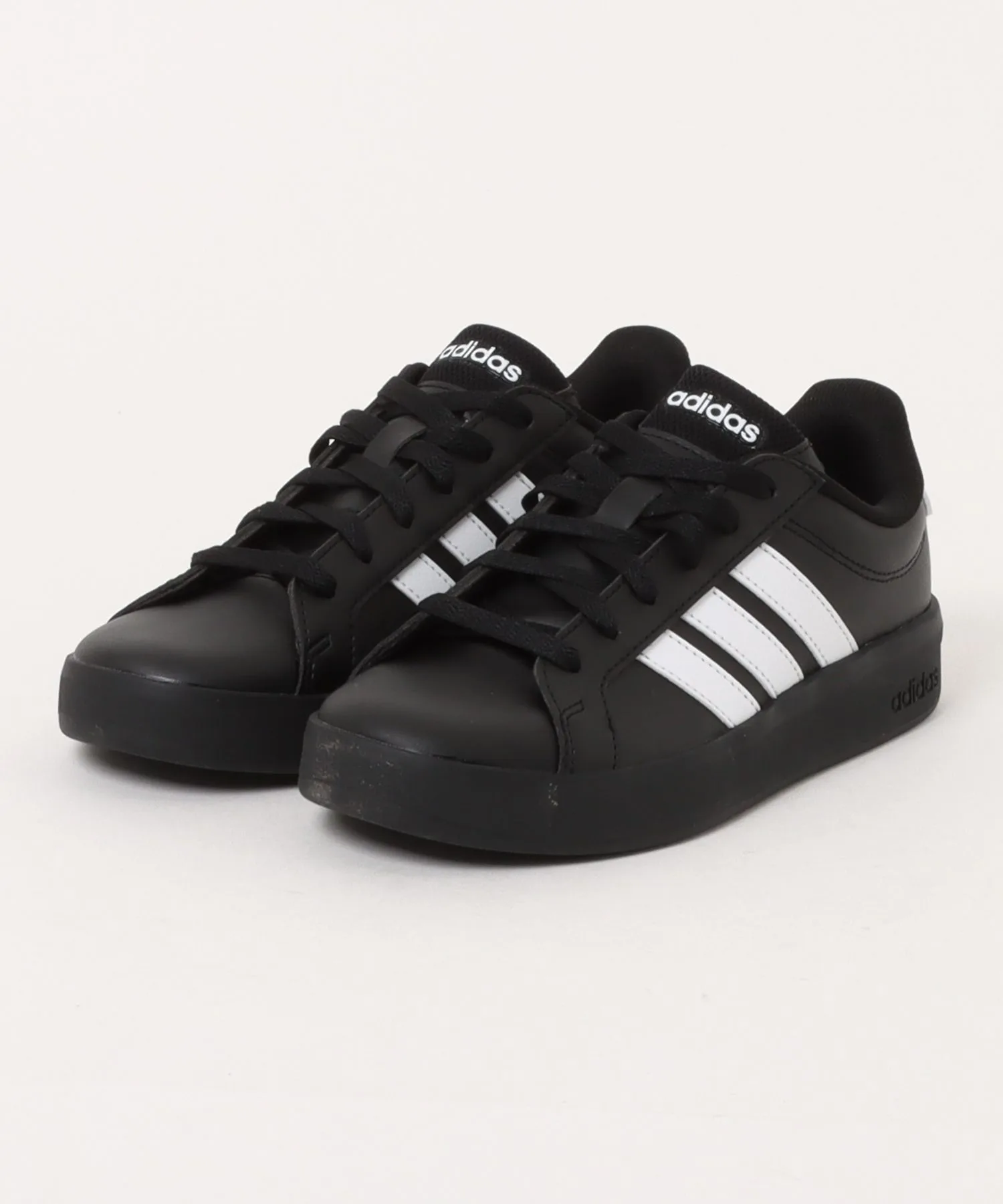 Кроссовки из синтетической кожи Grand Court 3.0 adidas черные