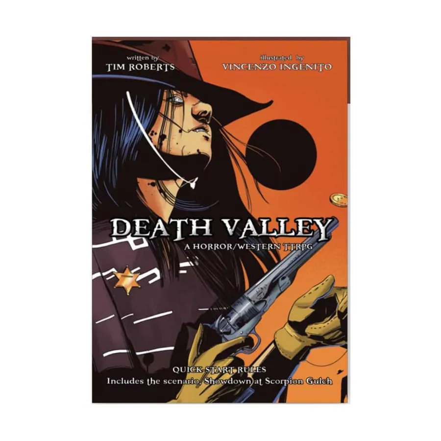 

Death Valley RPG Starter Book - A Horror/Western TTRGP, Role Playing Games (Critical Kit LTD), мягкая обложка
