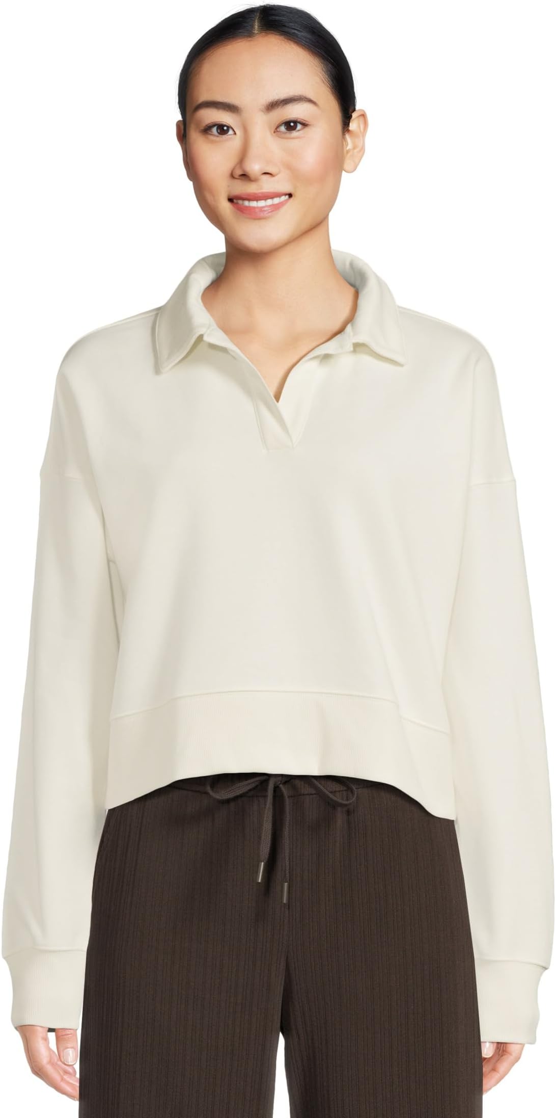 

Женская толстовка с воротником из роскошного флиса Beyond Yoga, Fresh Snow