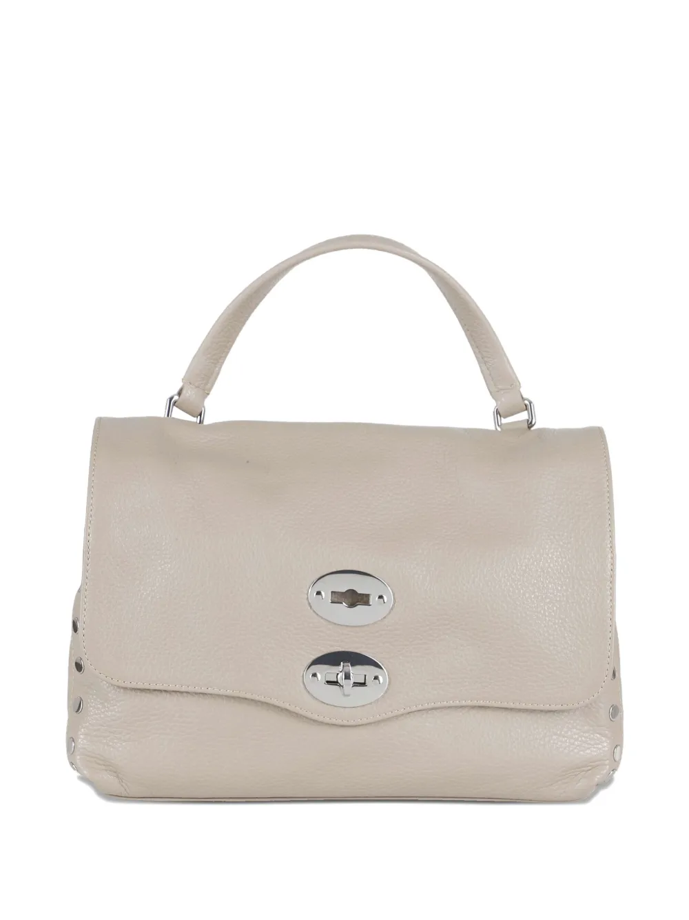 

Маленькая сумка-тоут Postina с заклепками Zanellato, бежевый