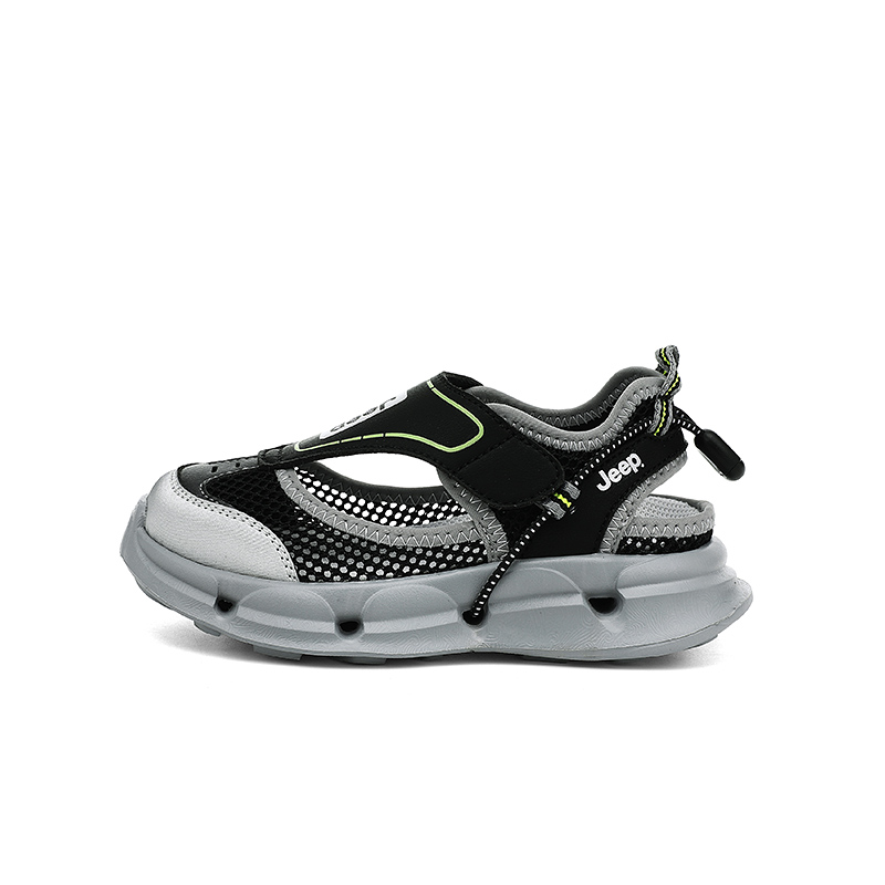 

Детские сандалии с противоскользящей подошвой, устойчивые к истиранию, дышащие, с противоскользящей подошвой Jeep, зеленый/слоновая кость/белый