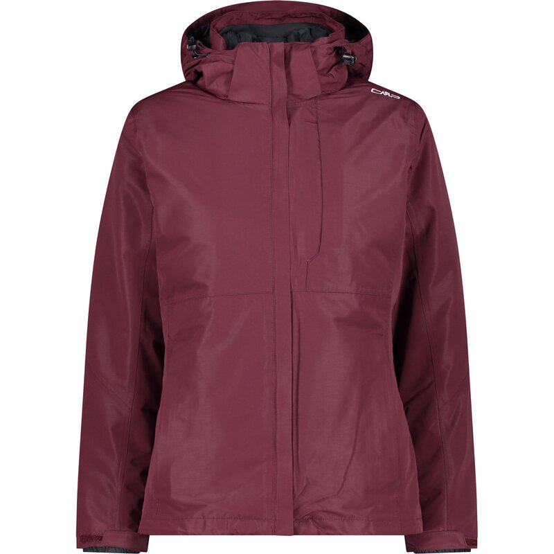 

Куртка женская куртка на молнии с отстегивающимся капюшоном Cmp, цвет burgundy