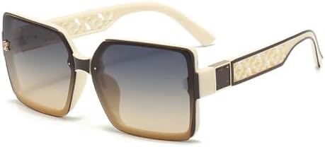 

Солнцезащитные очки 2027 года для женщин, модные квадратные ретро-солнцезащитные очки с большой оправой и градиентным переходом цвета, женские солнцезащитные очки для мужчин MTZJH, C3