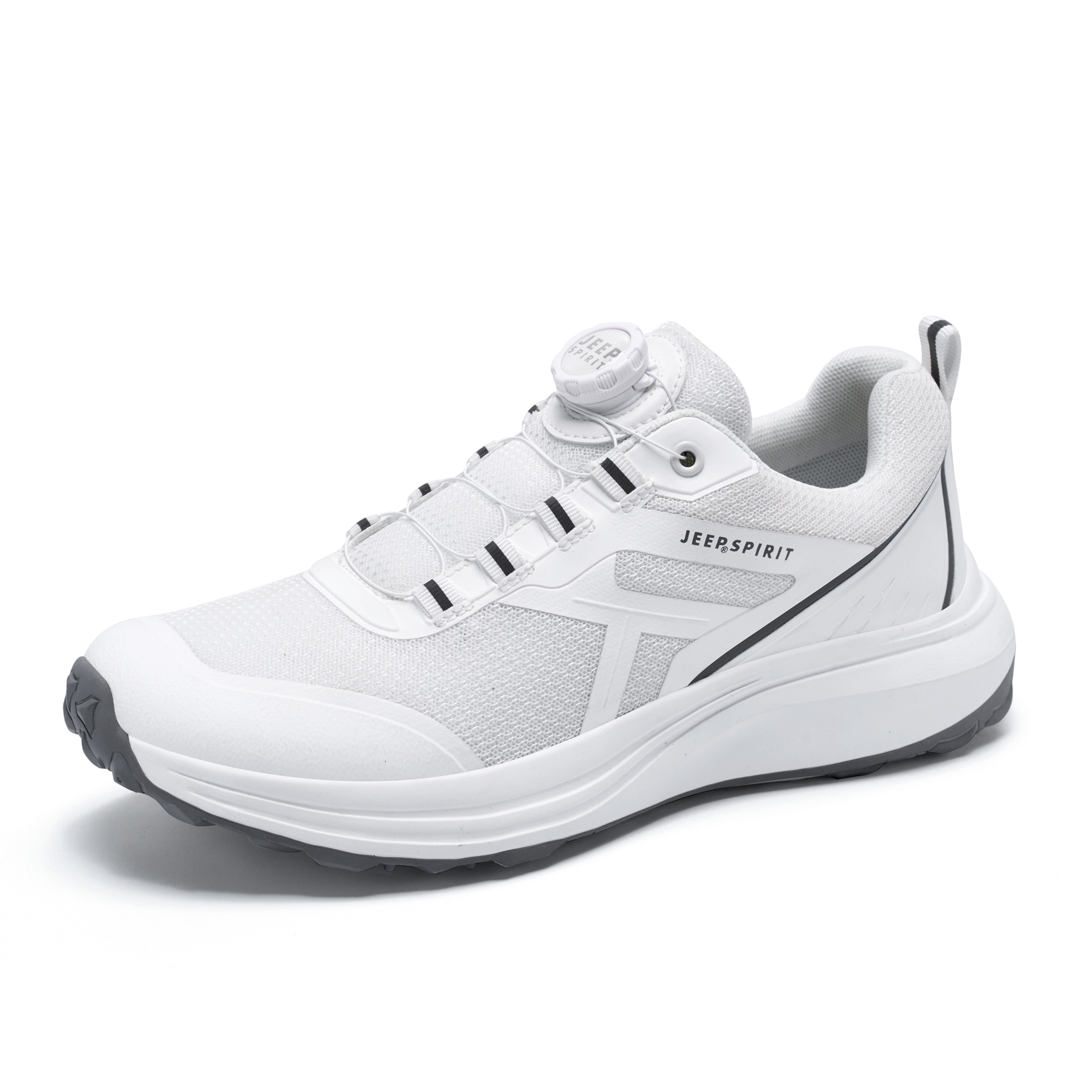 

JEEP SPIRIT Кроссовки для бега белые, амортизирующие, износостойкие, дышащие, влагоотводящие, легкие