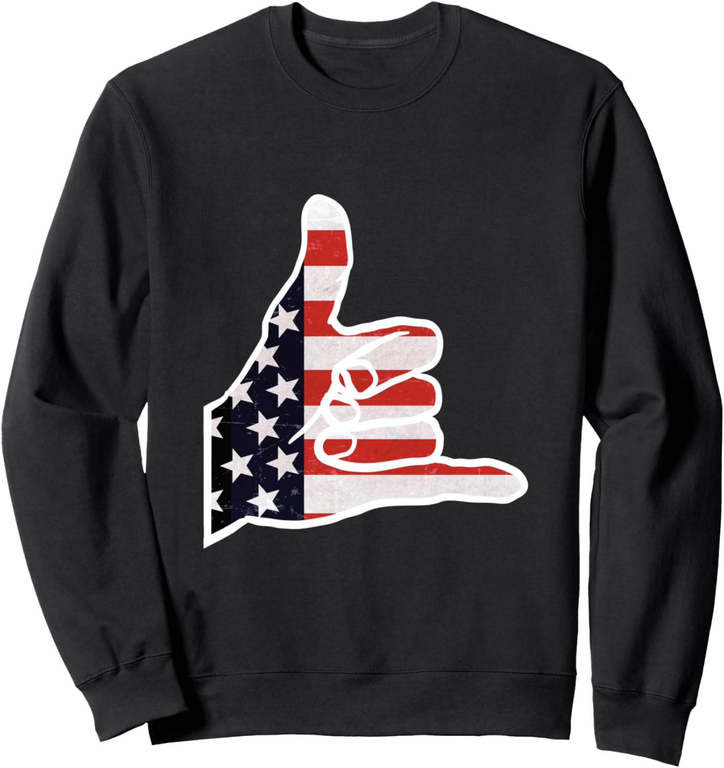 

Толстовка с изображением американского флага и жеста «шака» (красные, белые, синие звезды, полосы) ко Дню независимости США, черная (black 19-3911tcx), размер S Shirtbooth: Fourth Of July Shirts, Черный, Толстовка с изображением американского флага и жест