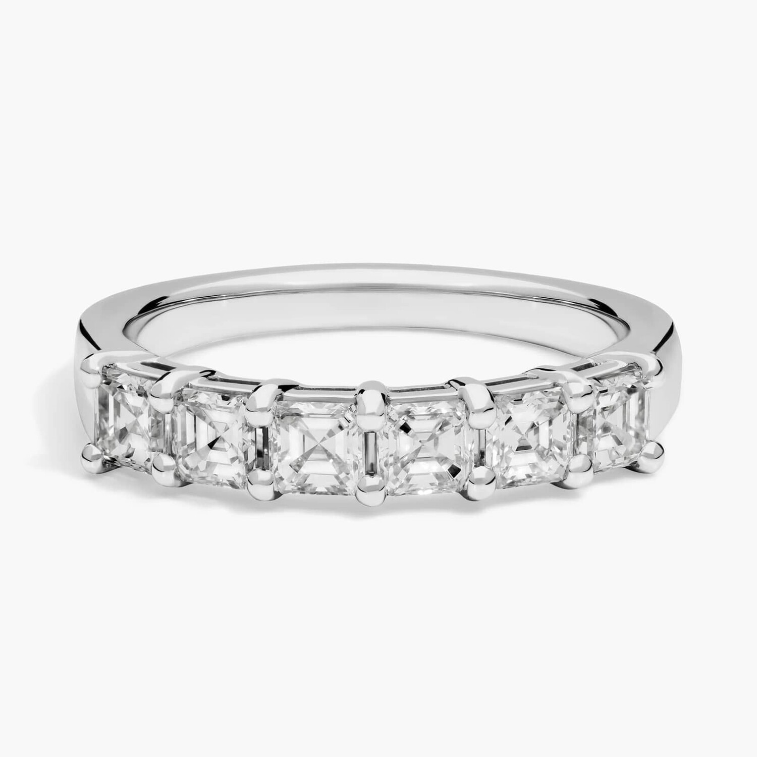 

Кольцо с шестью бриллиантами Asscher из платины (1 1/4 карата) Blue Nile