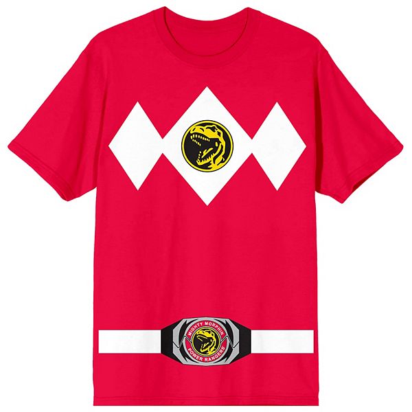 

Мужская футболка с принтом Red Ranger из Power Rangers Licensed Character