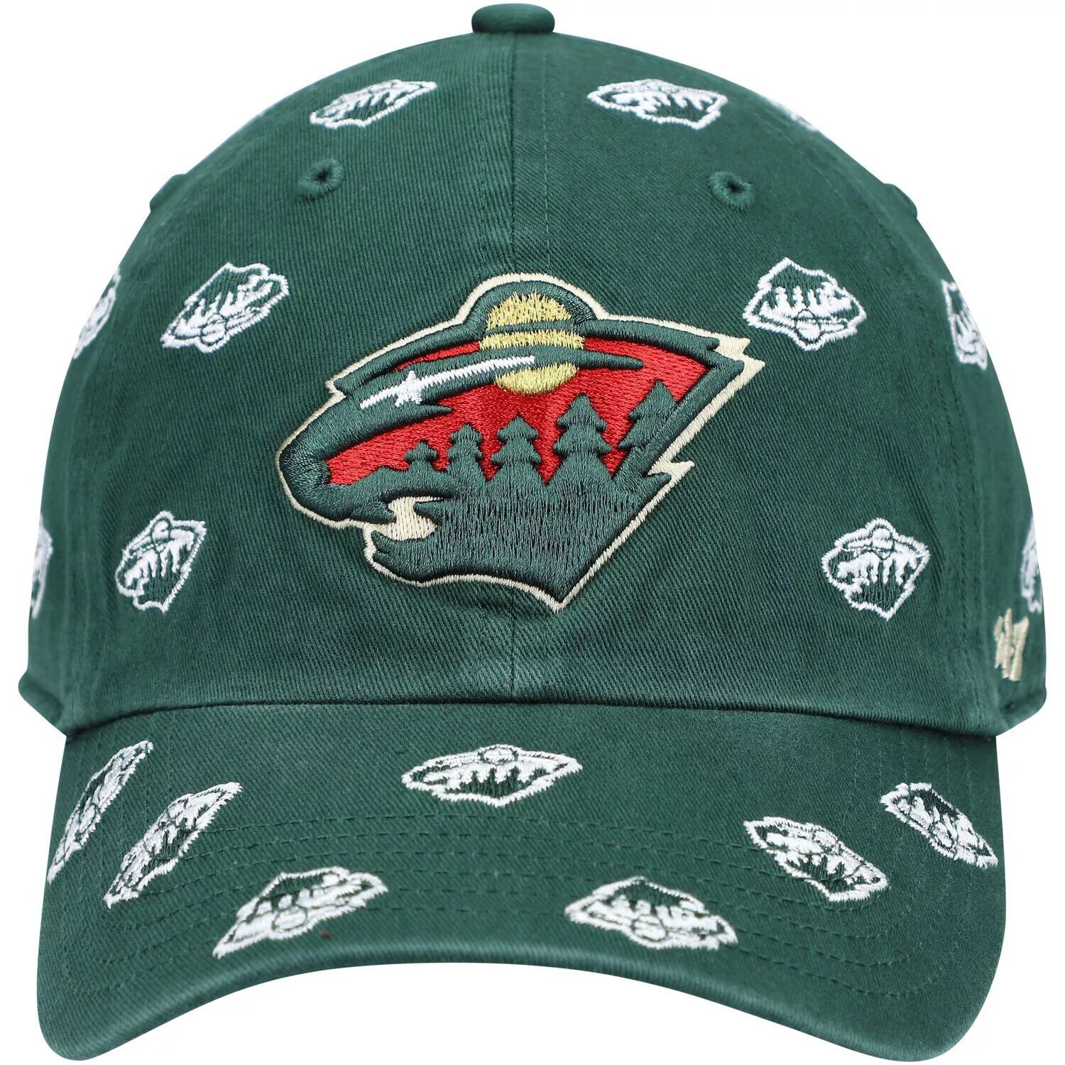 

Женская регулируемая шляпа с логотипом зеленого цвета Minnesota Wild Confetti '47