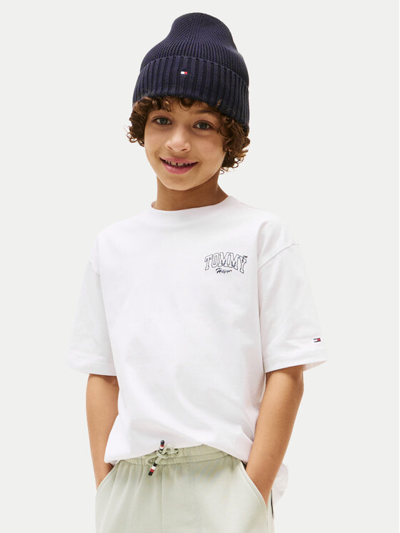 

Футболка обычного кроя Varsity Graphic KB0KB09720 Tommy Hilfiger, белый