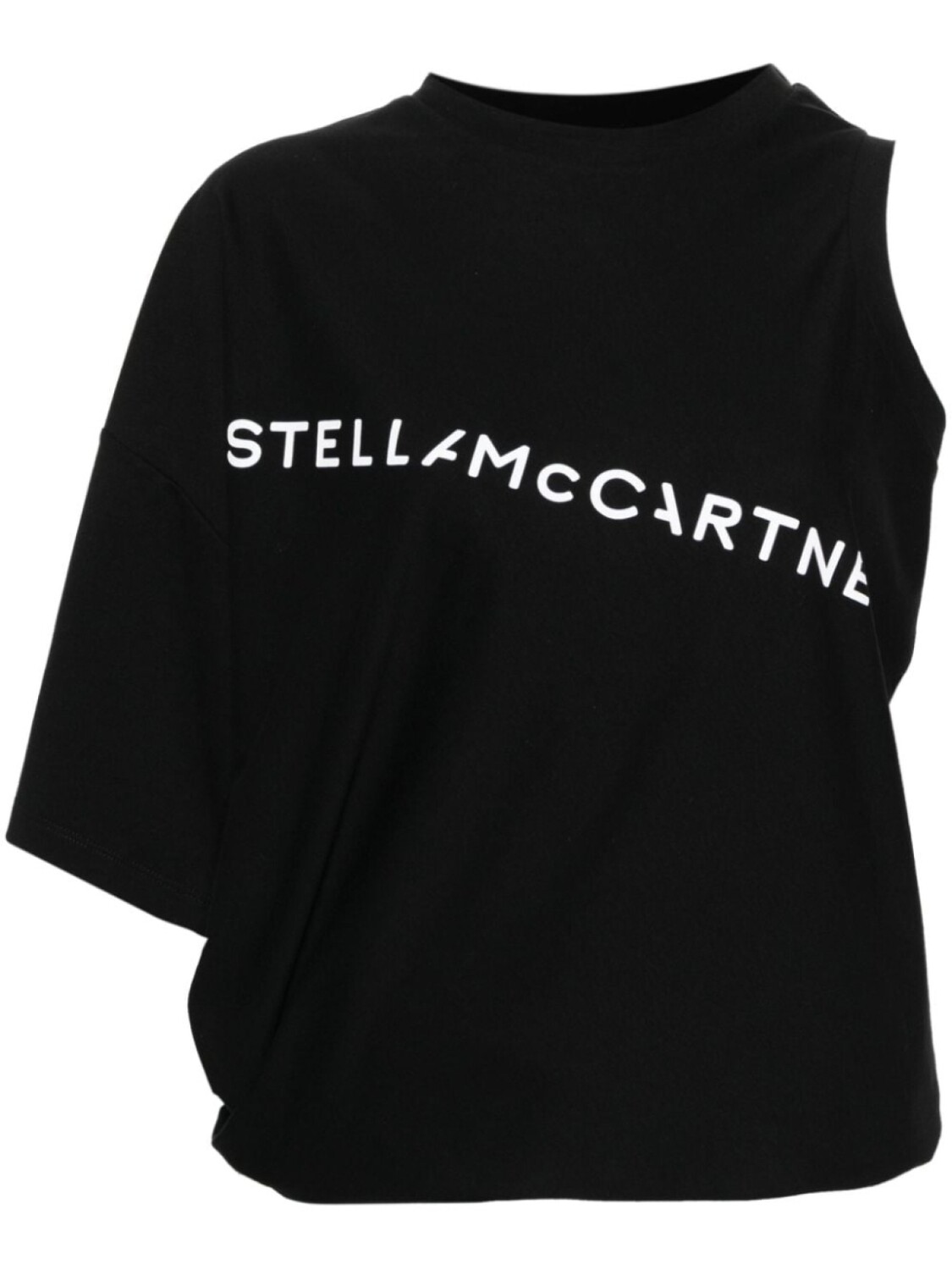 

Stella McCartney топ асимметричного кроя, черный