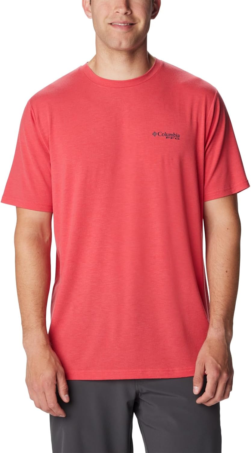 

Мужская футболка Columbia PFG Sail Tower Tech с коротким рукавом, Sunset Red/Pfg Sail Tower Graphic, Красный, Мужская футболка Columbia PFG Sail Tower Tech с коротким рукавом, Sunset Red/Pfg Sail Tower Graphic