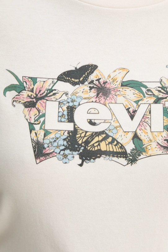 

Хлопковая футболка THE PERFECT TEE Levi'S, бежевый