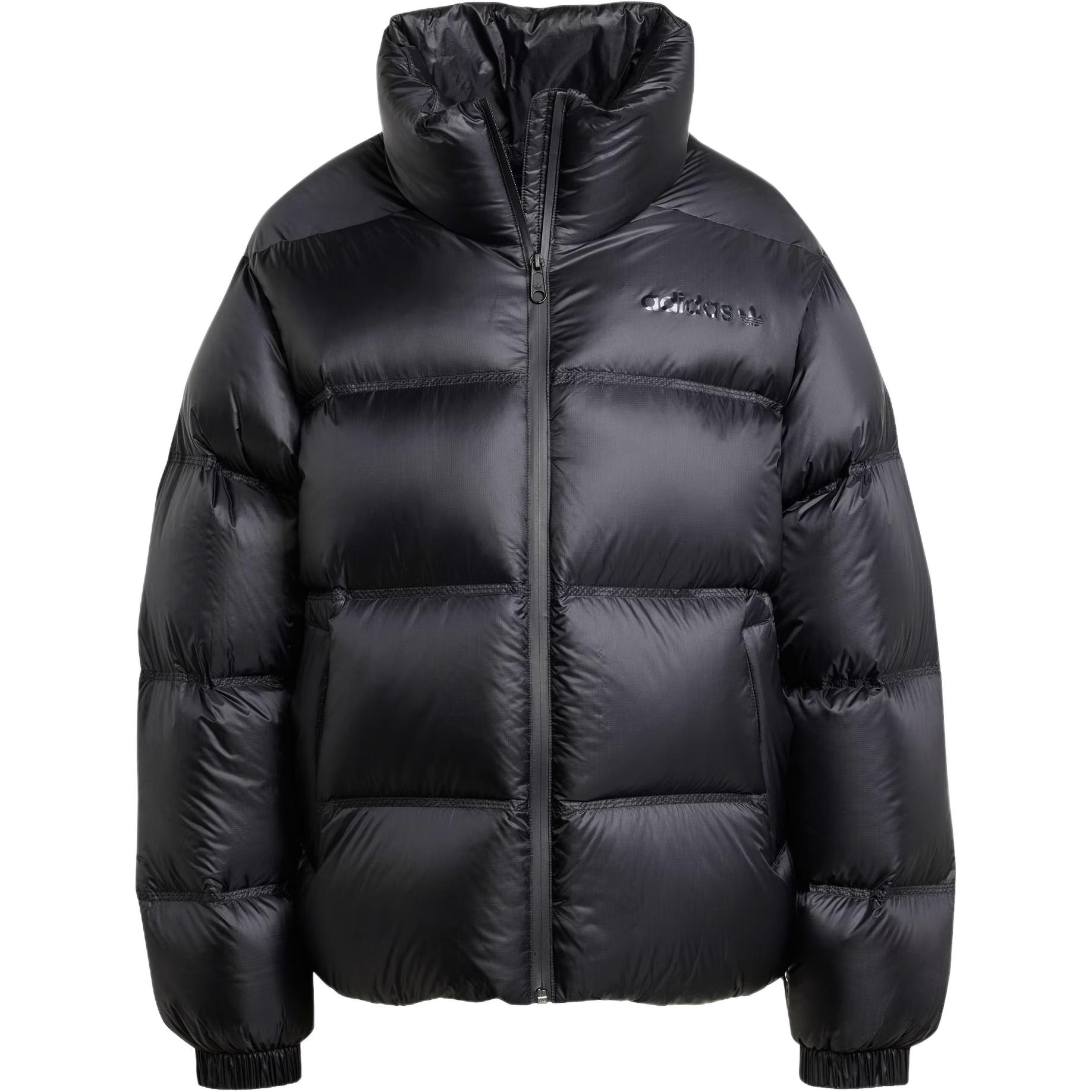 Куртка пуховая женская черная Adidas Originals из серии Clover — фото 2