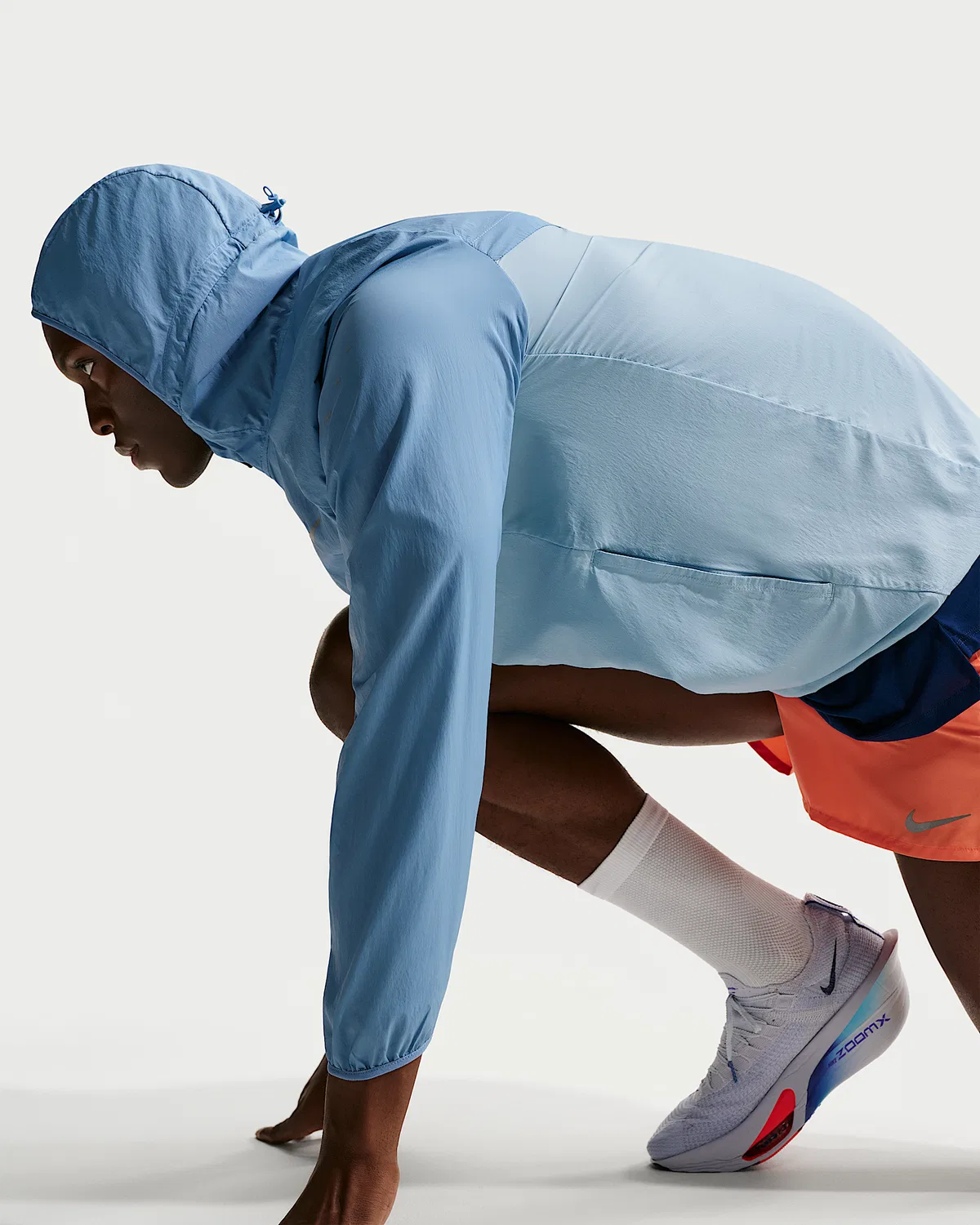 Мужская ветровка Nike Stride Repel UV для бега, Work Blue/Light Armory Blue — фото 3