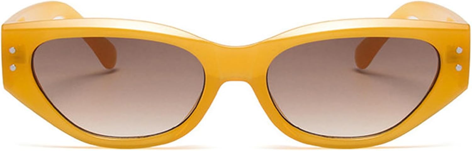 

Солнцезащитные очки «Кошачий глаз» Хелена, женские, винтажные, маленькие, женские и мужские, с заклепками, роскошные квадратные, с защитой от УФ-излучения UV400 helena, C4