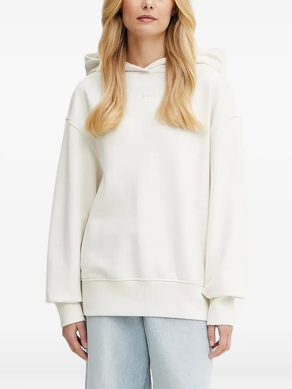 

Худи с логотипом Boss, белый