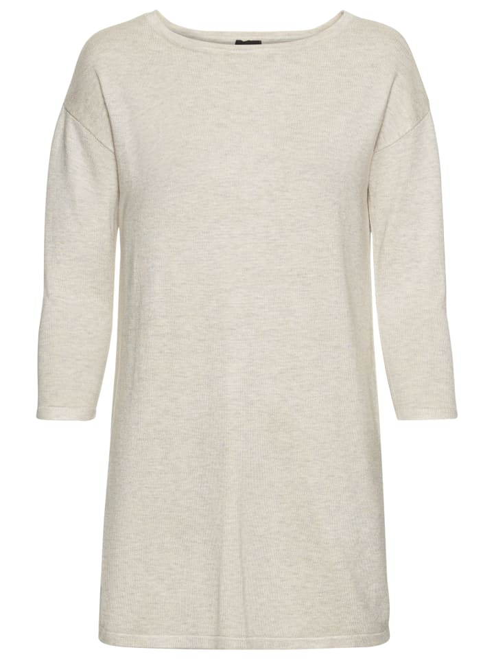 

Laura Scott Длинный свитер бежевого меланжевого цвета