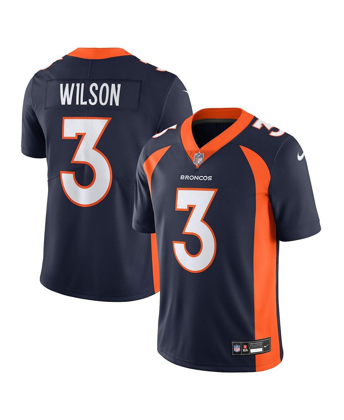 

Мужская темно-синяя майка Russell Wilson Denver Broncos Vapor Untouchable Limited Nike