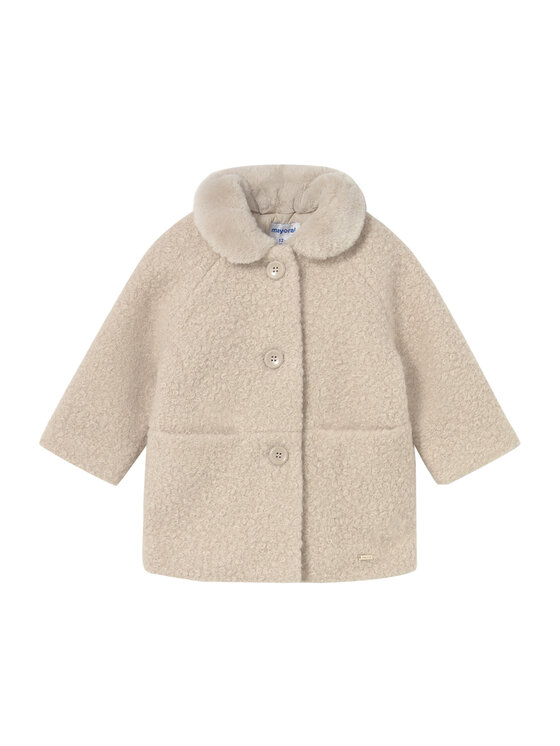 

Пальто с мехом relaxed fit 2432 Mayoral, бежевый