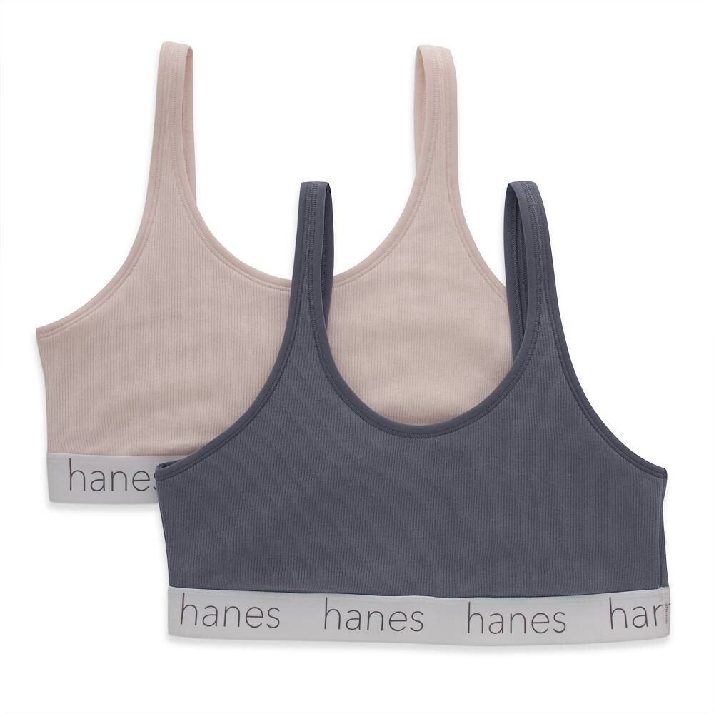 

Комплект бюстгальтеров из эластичного хлопка Hanes Originals Ultimate DHO102, 2 шт., цвет Light Buffalo Blue