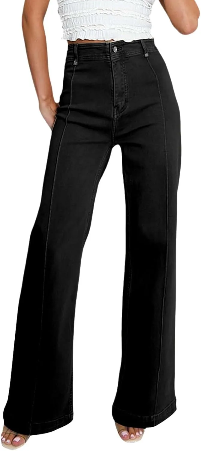Широкие джинсы женские Low Rise Bell Bottom Flared