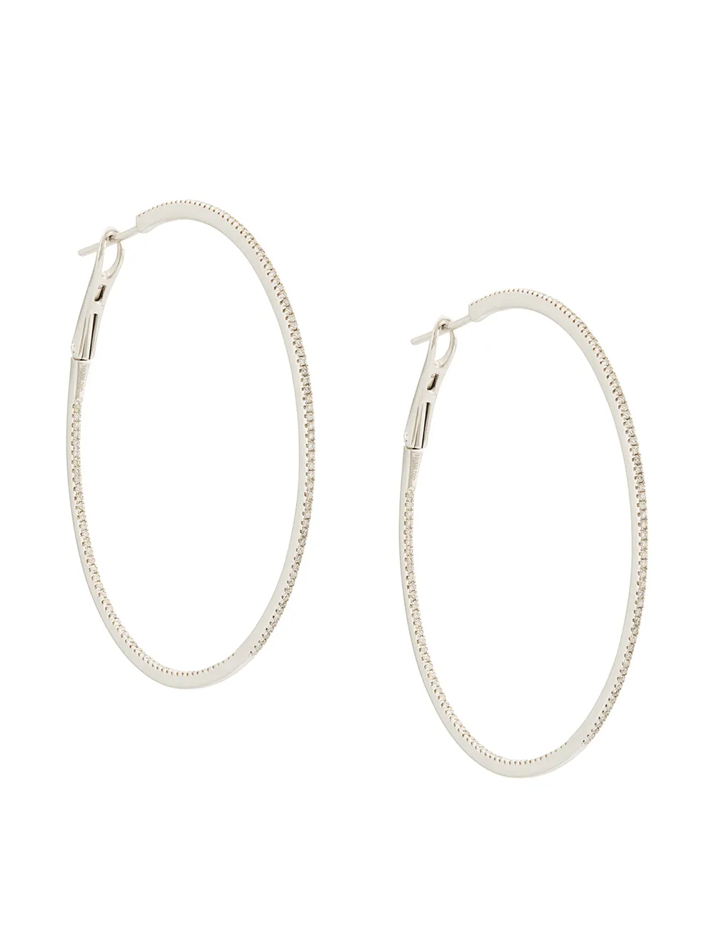 

Золотые круглые серьги с бриллиантами Dana Rebecca Designs, серебряный