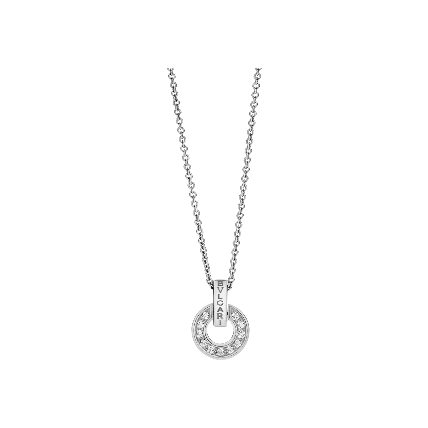 

Ожерелье bvlgari bvlgari из белого золота с бриллиантовым паве BULGARI