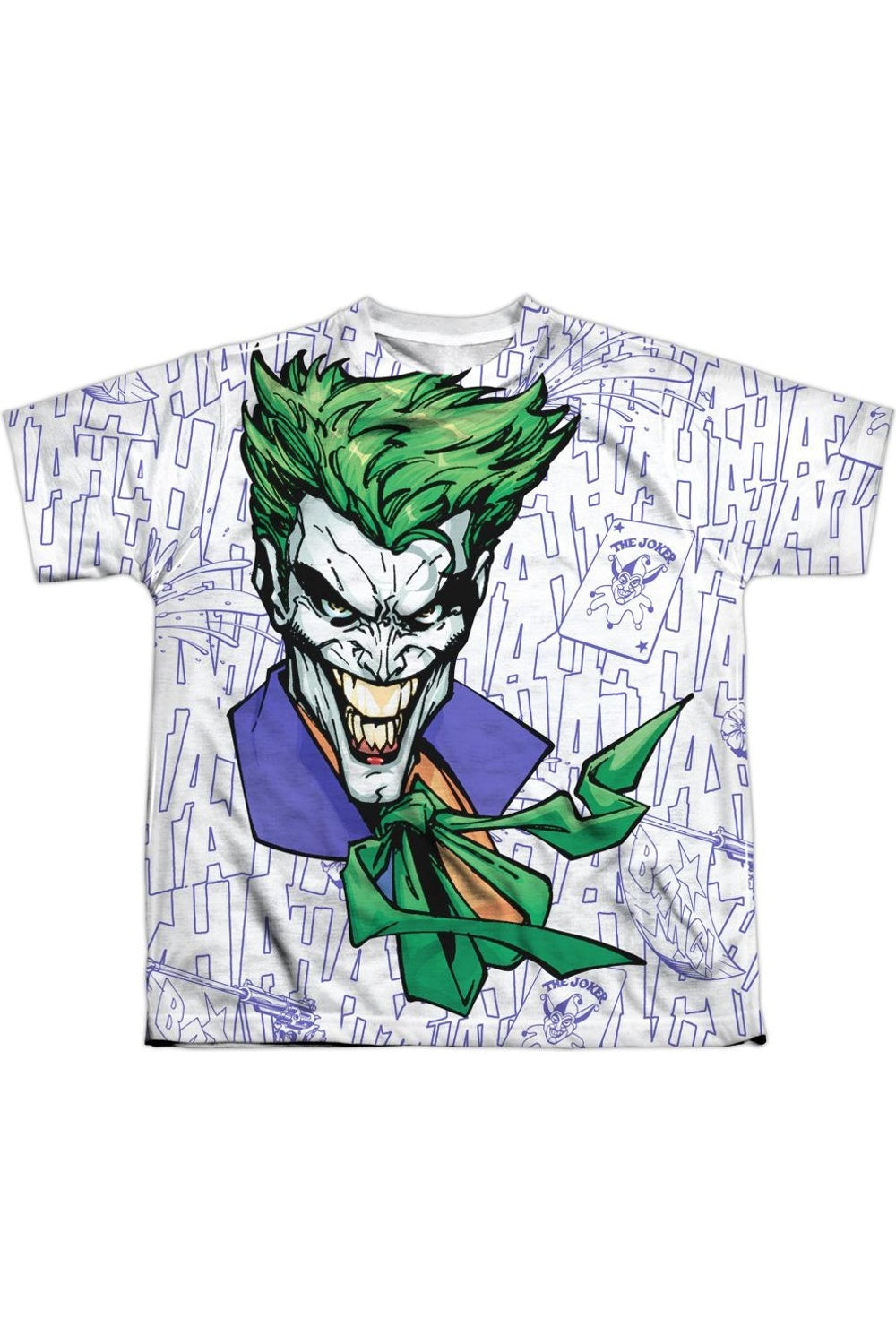 

Футболка с коротким рукавом для детей "Смех Бэтмена и клона" Gildan, белый