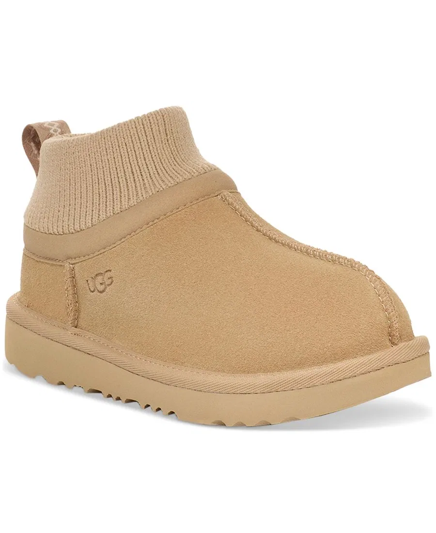 Детские классические ультраэластичные пинетки с манжетой Ugg