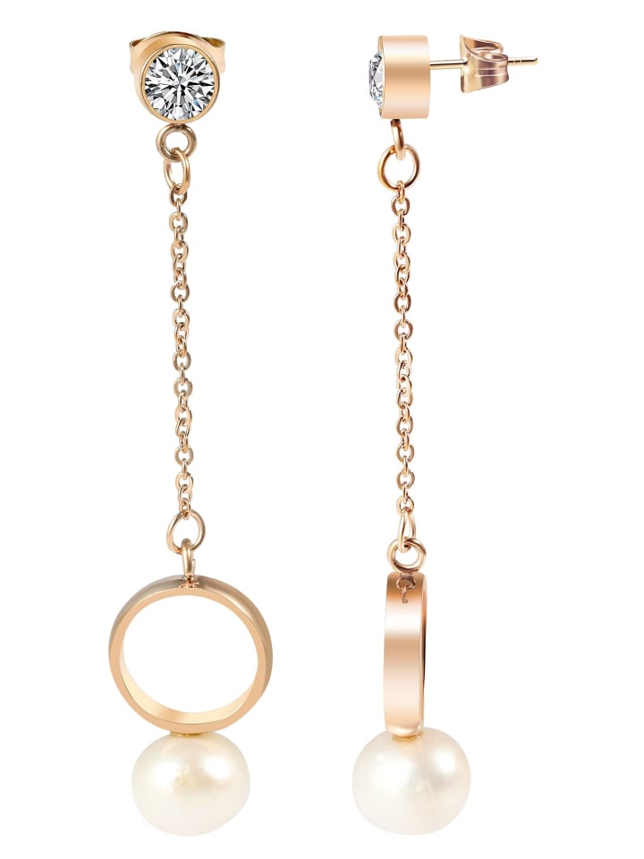 

Adeliás Женский кулон из нержавеющей стали с золотой жемчужиной