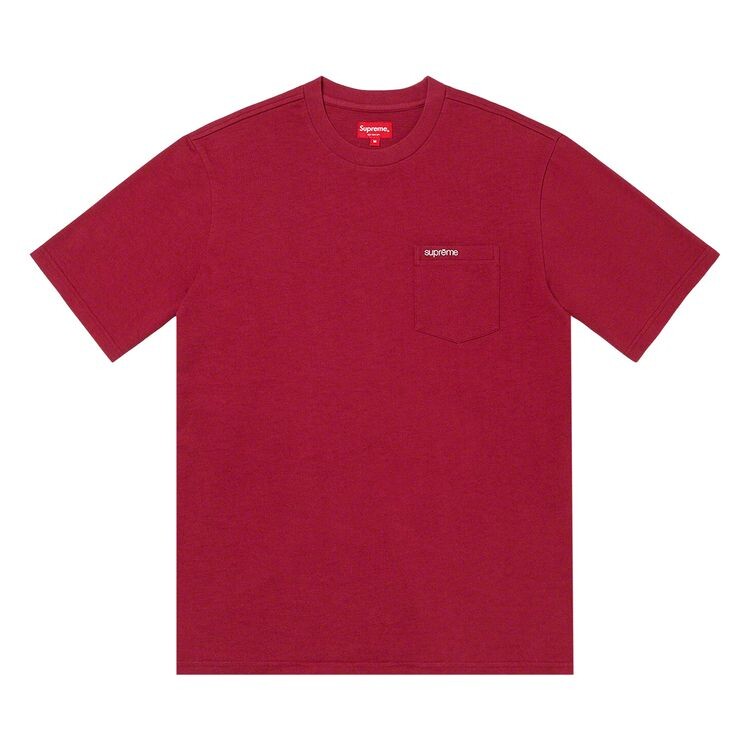 

Футболка Supreme Short-Sleeve Pocket Tee Cardinal, красный