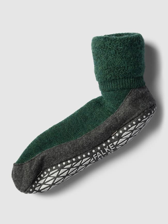 

Носки с эластичными манжетами в рубчик модель "COSYSHOES" Falke, темно-зеленый