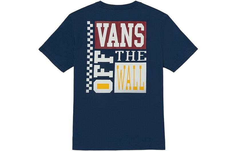 

Футболка унисекс темно-синяя Vans, темно-синий