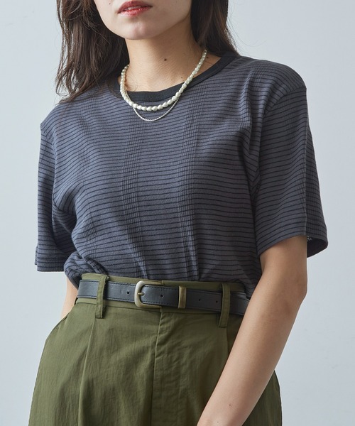 

Футболка с коротким рукавом, ребристая отделка, бренд Miller