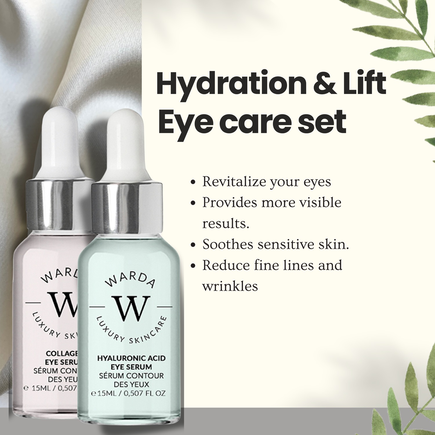 Набор Warda — Для лица collagen serum duo , количество 1 шт., 15 мл — фото 3