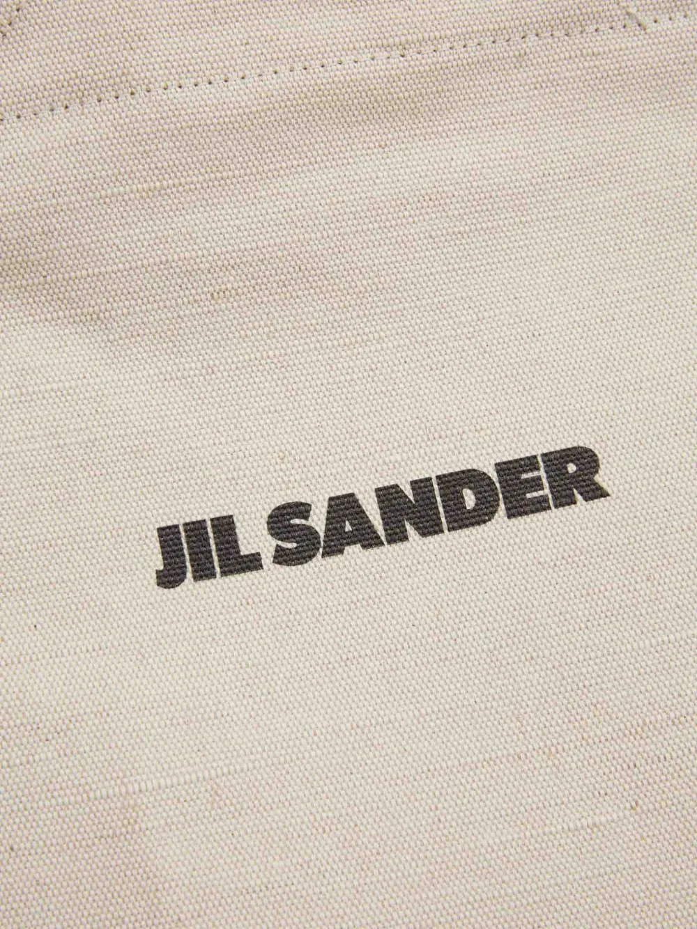 Сумка-тоут с кожаными ручками и логотипом Jil Sander, бежевый — фото 4