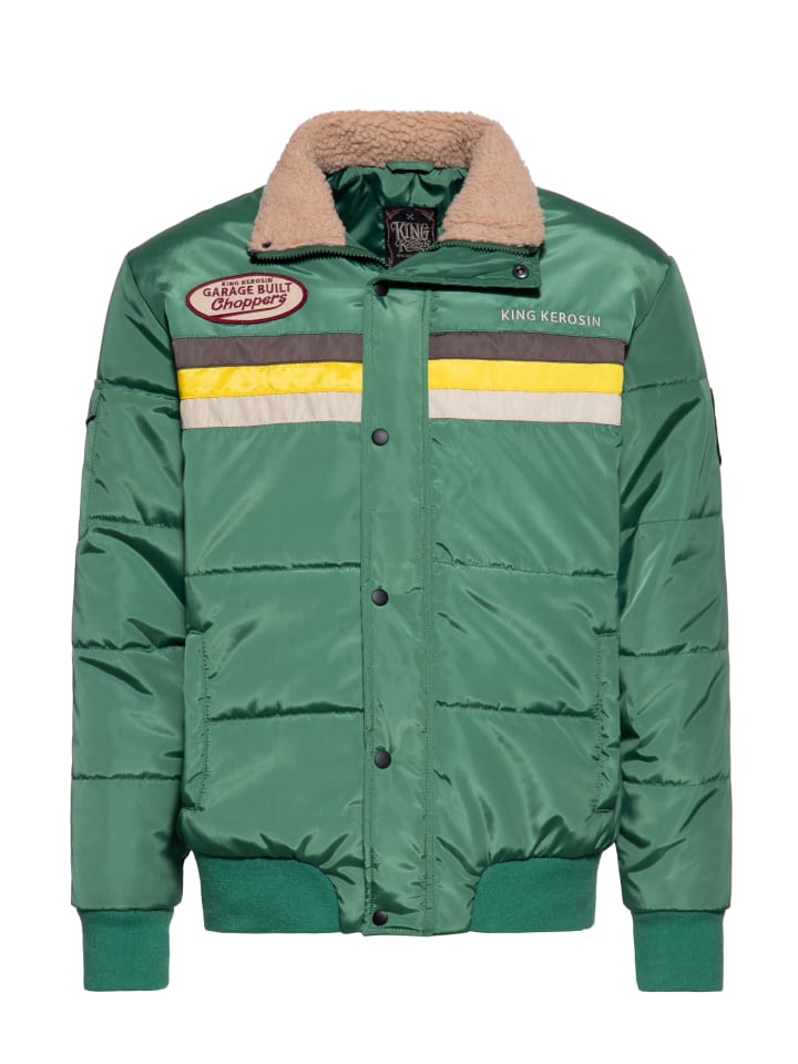 

Зимняя куртка King Kerosin Garage Built Choppers зеленого цвета King Kerosin