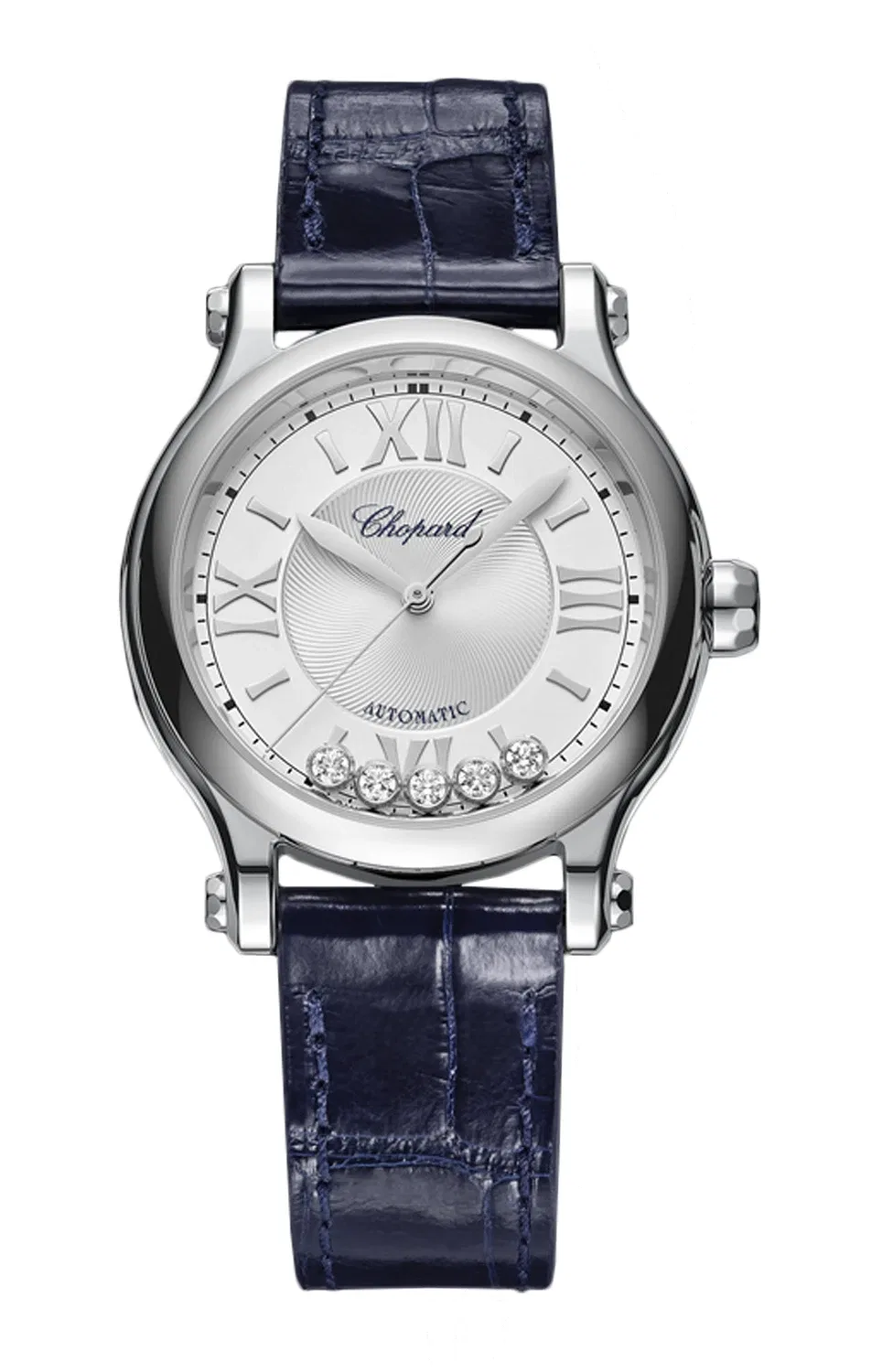 HAPPY SPORT 33 ММ, НЕРЖАВЕЮЩАЯ СТАЛЬ, БРИЛЛИАНТЫ - 278608-3001 CHOPARD, серебряный