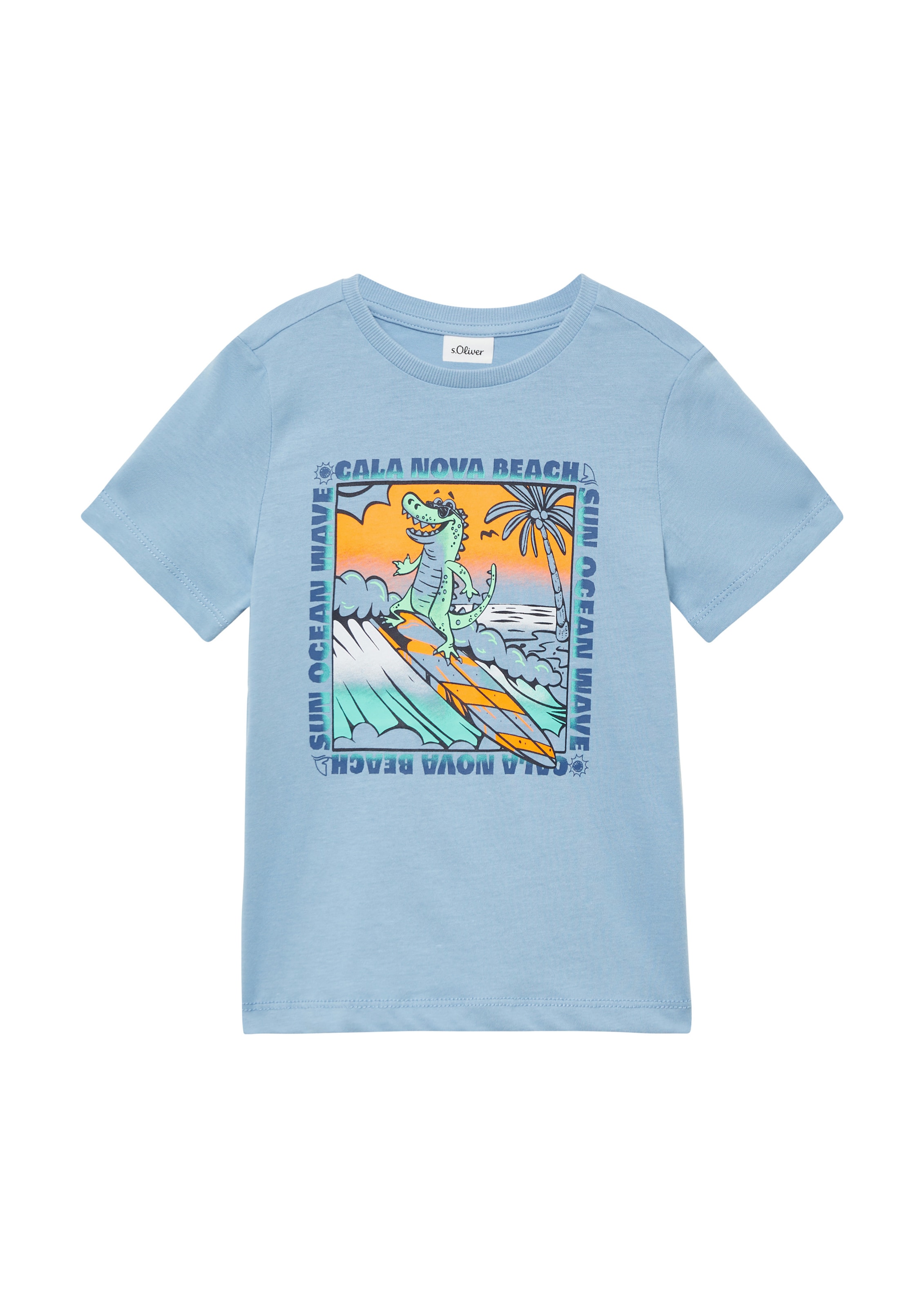 

s.Oliver Футболка в цвете бирюза, небесно-голубой