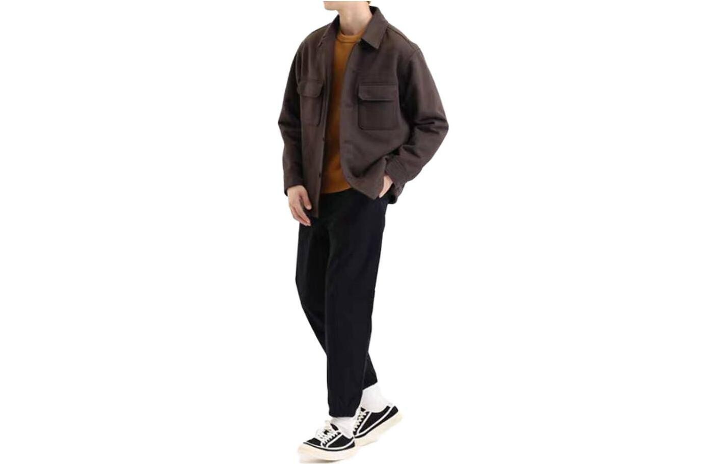 

Мужские трикотажные спортивные штаны UNIQLO, цвет Black