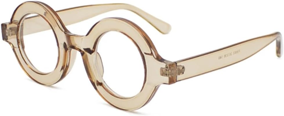 

Солнцезащитные очки для мужчин и женщин - защита UV400 - круглая легкая оправа с леопардовым принтом для занятий спортом на открытом воздухе и вождения DSVIGF, Champagne