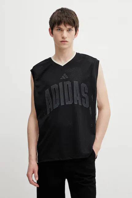 Футболка без рукавов из сетки Stadium Adidas, черный