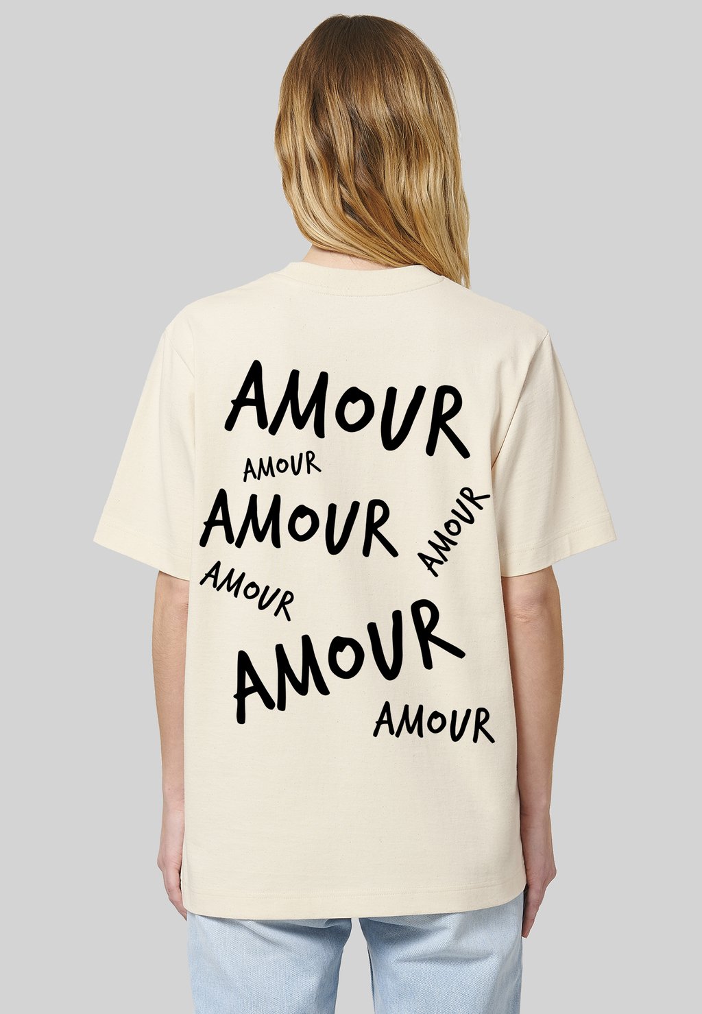 

Футболка с принтом AMOUR 3 BACK HEAVYWEIGHT Mira Paris, кремовый