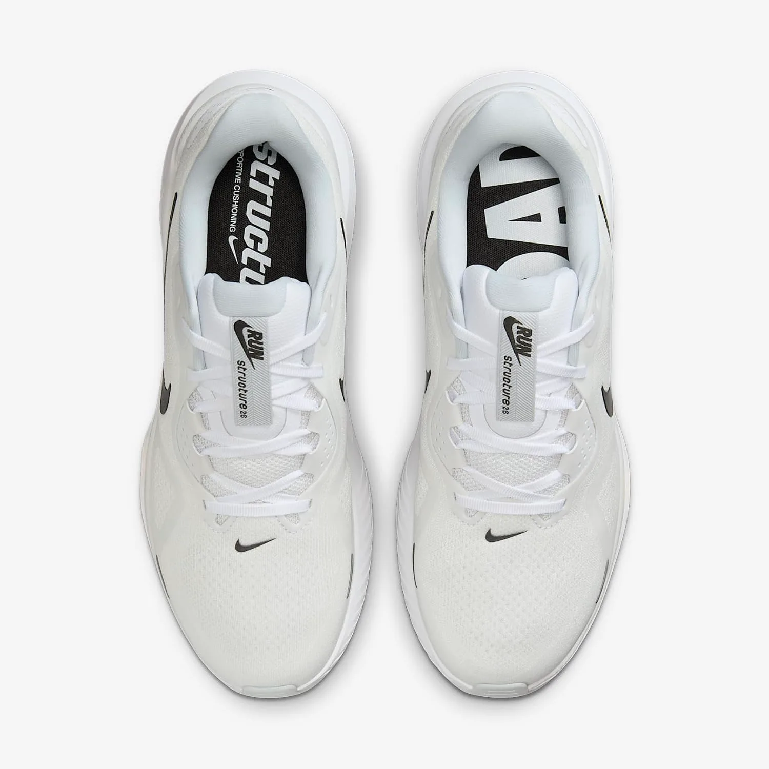 Мужские кроссовки Nike Structure 26, белый/черный/платиновый — фото 4