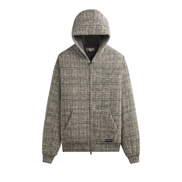 

Худи Kith Textured Tweed Sierra Hoodie 'Fin', серый
