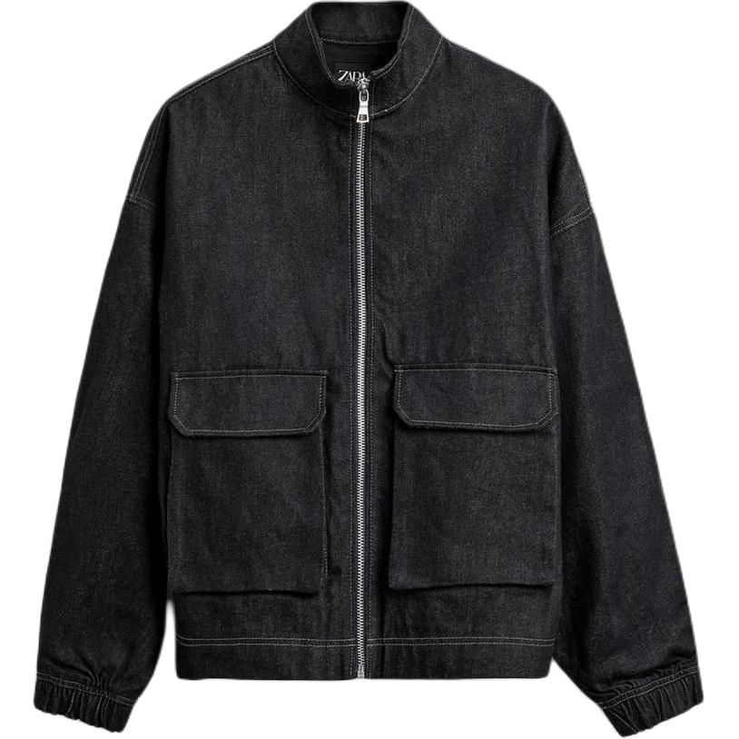 

ZARA Джинсовая куртка мужская индиго, Indigo
