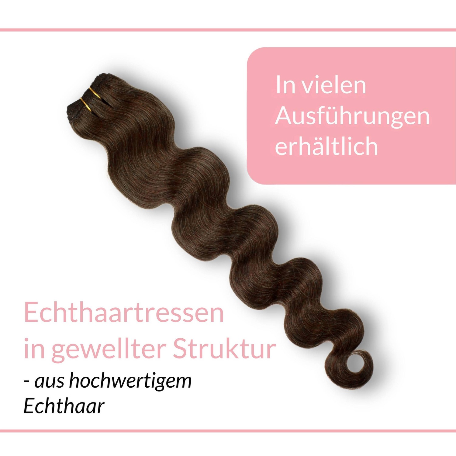 Накладные волосы tresse extensions echthaar #6/3 dunkelblond gold 100g Hair2Heart, 70cm, количество 1 шт. — фото 3